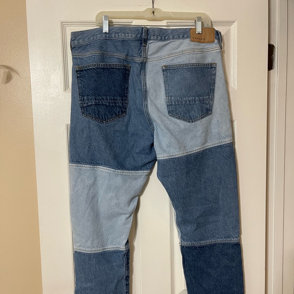 Pacsun patchwork denim jeans